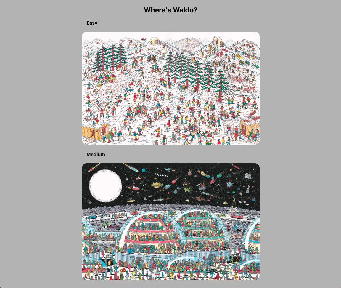image of a where's waldo web application